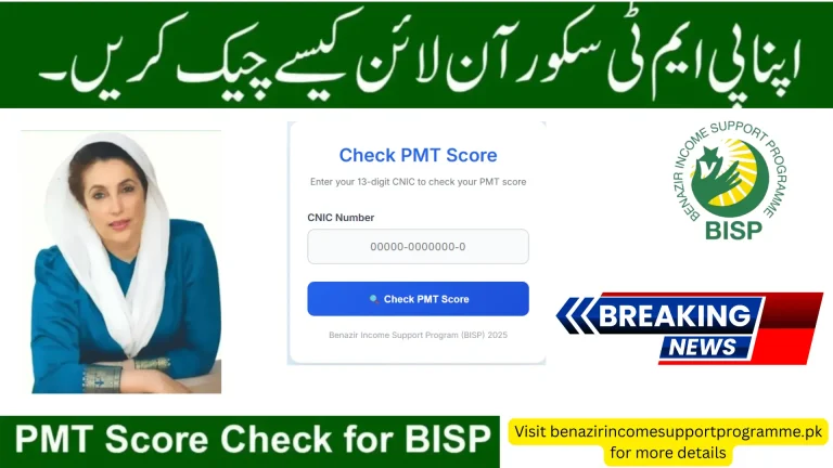Check PMT Score Online 2025 via 8171 Web Portal