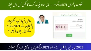 Government of Pakistan 8171: Complete Guide to Check Online & Get Financial Support Government of Pakistan 8171